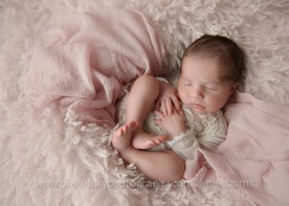 gorgeous princess newborn session