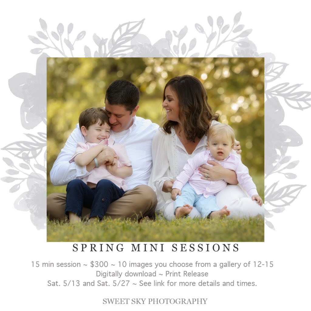 Atlanta Headshot Flower Swing Family Mini Session